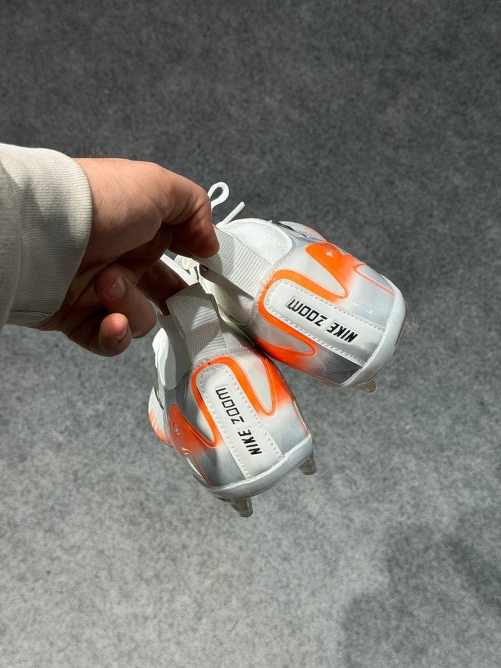 NİKE AİR ZOOM BEYAZ TURUNCU KRAMPON - Görsel 2