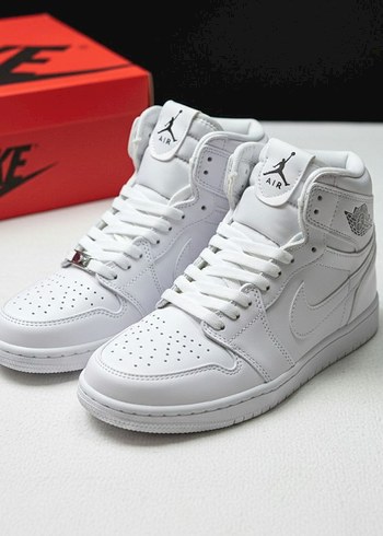 Erkek Beyaz Nike Air Jordan Sneakers - Görsel 5