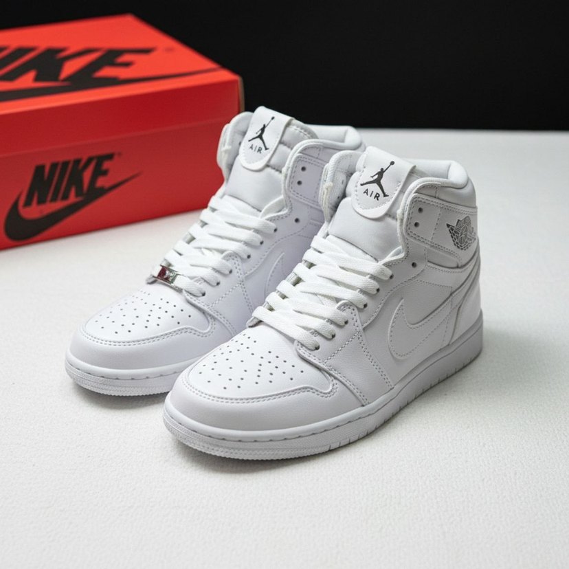 Erkek Beyaz Nike Air Jordan Sneakers - Görsel 5