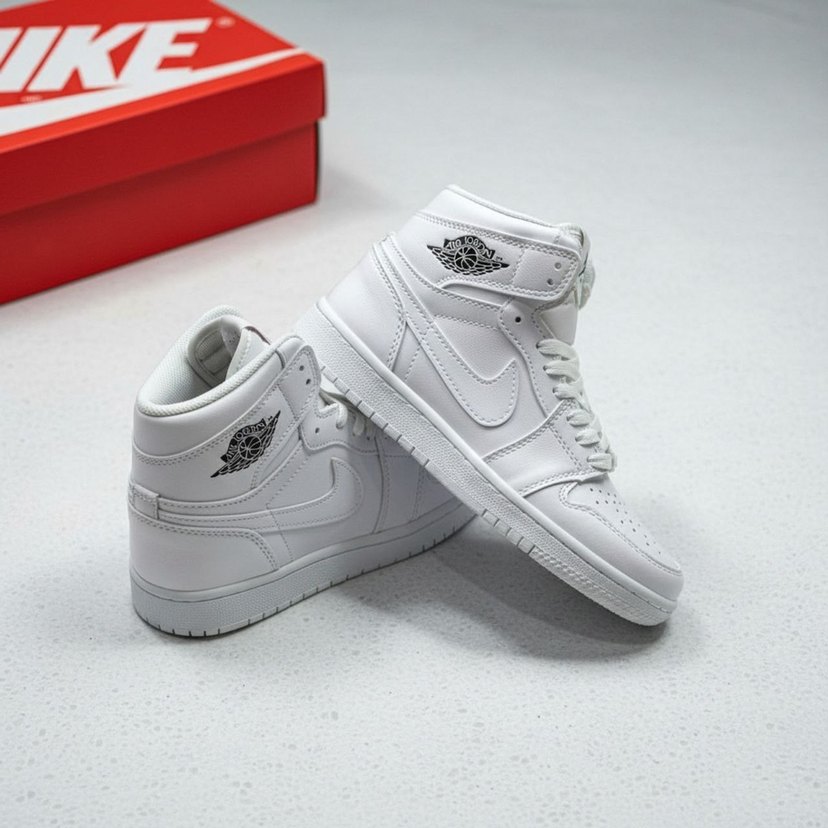 Erkek Beyaz Nike Air Jordan Sneakers - Görsel 4