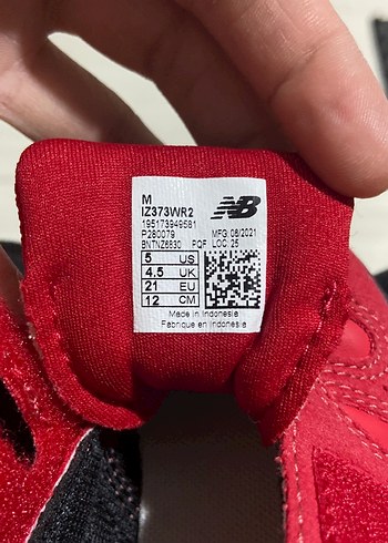 Kız Çocuk Kırmızı Cırt Cırtlı Spor Ayakkabı - Görsel 3