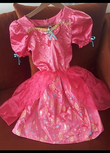 4 Yaş Beden pembe Renk Barbie diamond elbise