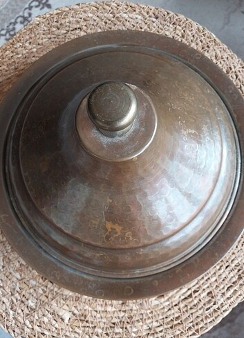Beden Vintage kapaklı bakır kap
