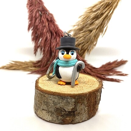 Penguen anahtarlık