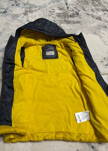 Sarı Siyah Kapüşonlu Erkek çocuk Yelek - Görsel 2