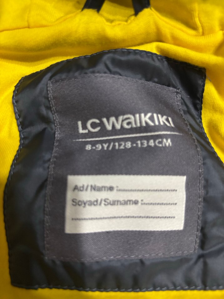 Sarı Siyah Kapüşonlu Erkek çocuk Yelek - Görsel 3