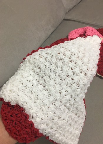 Renkli Kırmızı Banyo Süngeri Seti - Görsel 7