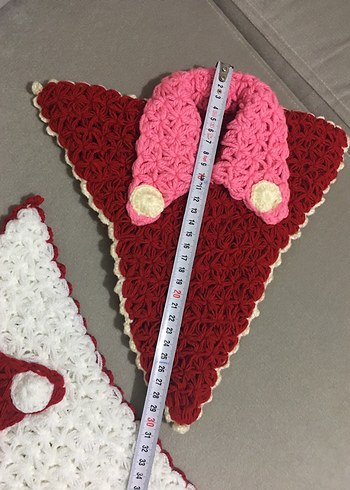 Renkli Kırmızı Banyo Süngeri Seti - Görsel 3