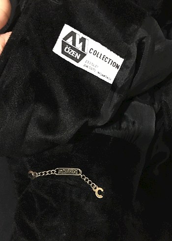 Düğmeli Siyah Süet Midi Kadın Kaban - Görsel 11