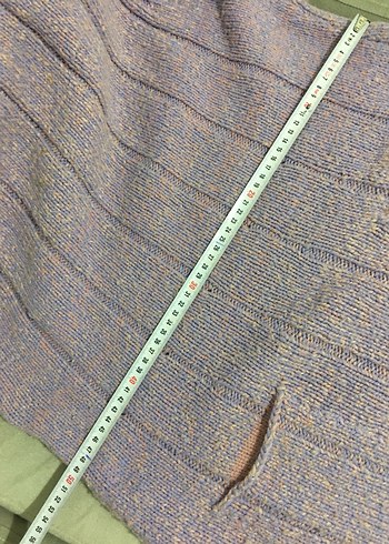 El örgüsü kalın Yelek lila pembe - Görsel 4