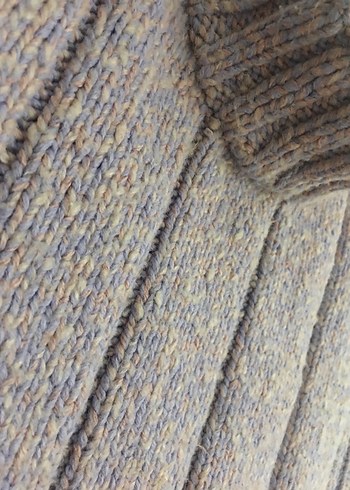 El örgüsü kalın Yelek lila pembe - Görsel 13