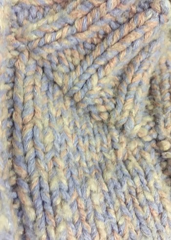 El örgüsü kalın Yelek lila pembe - Görsel 6