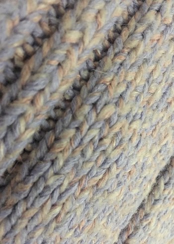 El örgüsü kalın Yelek lila pembe - Görsel 2