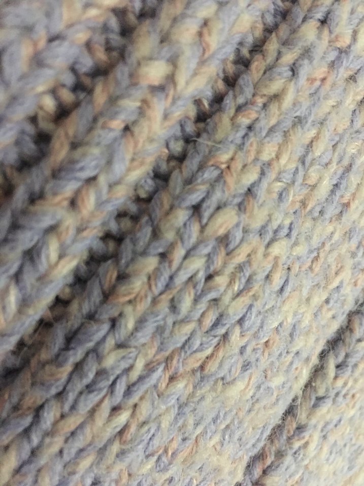 El örgüsü kalın Yelek lila pembe - Görsel 2