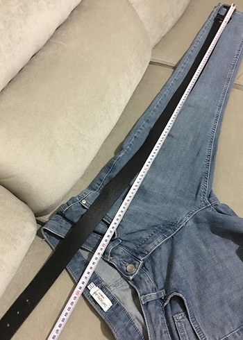 Esnek dar Kesim Kot Pantolon - Görsel 5