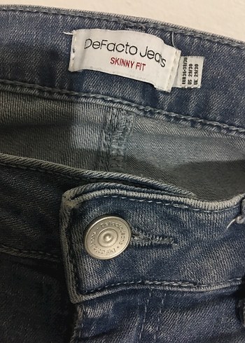 Esnek dar Kesim Kot Pantolon - Görsel 2