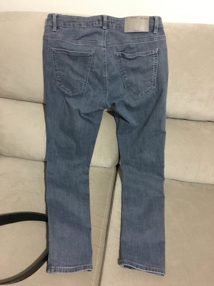 Esnek dar Kesim Kot Pantolon - Görsel 3