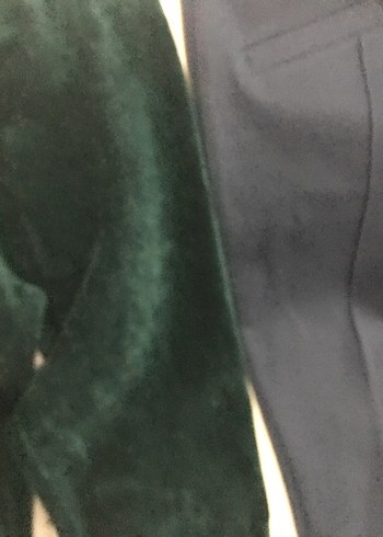 Koyu yeşil kadife koyu lacivert pamuklu - Görsel 17