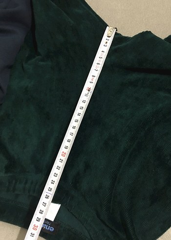 Koyu yeşil kadife koyu lacivert pamuklu - Görsel 13