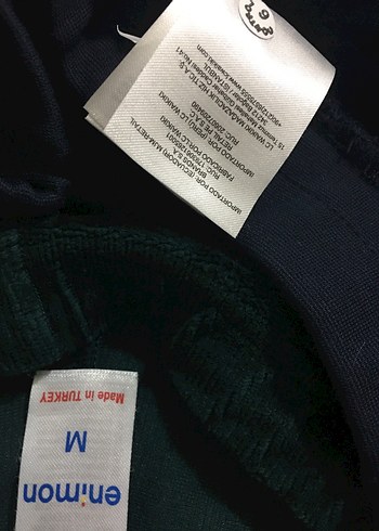 Koyu yeşil kadife koyu lacivert pamuklu - Görsel 16