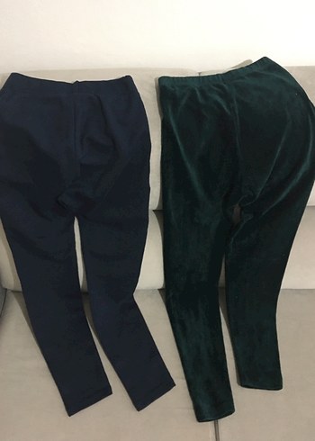 Koyu yeşil kadife koyu lacivert pamuklu - Görsel 14