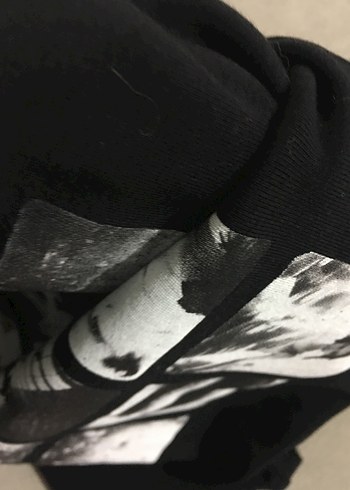 Kalın esnek detaylar fotoğraflarda Siyah Baskılı - Görsel 8