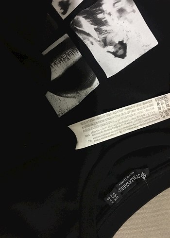 Kalın esnek detaylar fotoğraflarda Siyah Baskılı - Görsel 5