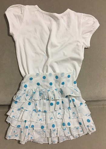 Beyaz Puantiyeli Kız Çocuk Etek - Görsel 13