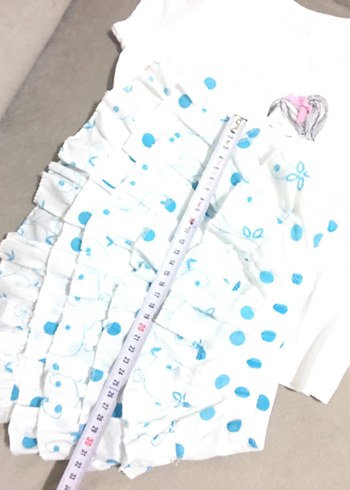 Beyaz Puantiyeli Kız Çocuk Etek - Görsel 6