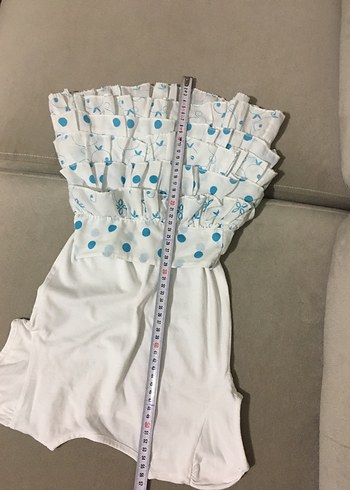 Beyaz Puantiyeli Kız Çocuk Etek - Görsel 2