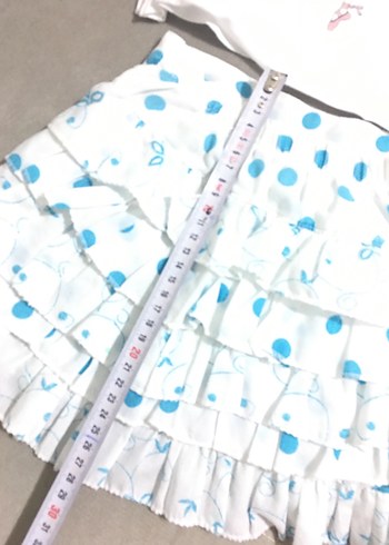 Beyaz Puantiyeli Kız Çocuk Etek - Görsel 3