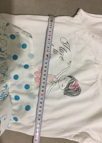 Beyaz Puantiyeli Kız Çocuk Etek - Görsel 5