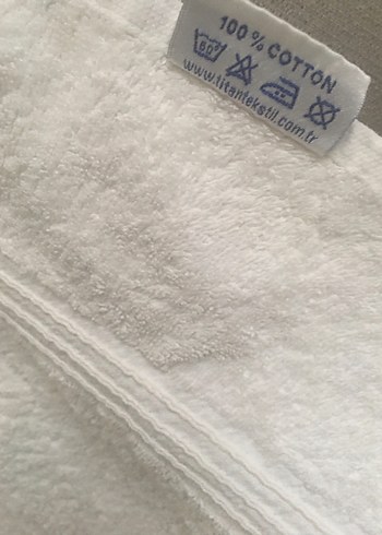 150/60 cm gramajlı çift taraf emici Beyaz Havlu - Görsel 5