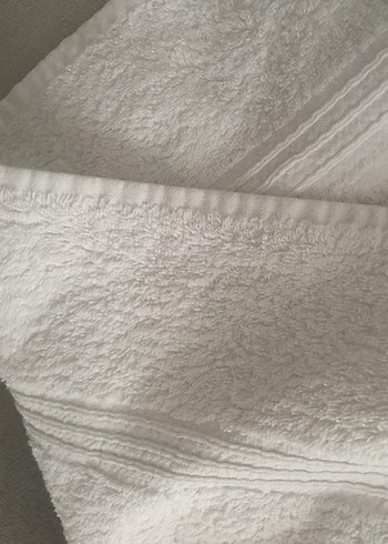 150/60 cm gramajlı çift taraf emici Beyaz Havlu - Görsel 7