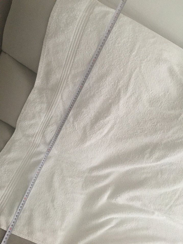 150/60 cm gramajlı çift taraf emici Beyaz Havlu - Görsel 4