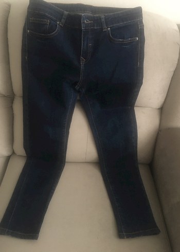 4-7 fotoğraflar rengi net Lacivert esnek Midi Boy Denim Pantolon