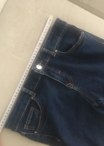 m Beden lacivert Renk 4-7 fotoğraflar rengi net Lacivert esnek Midi Boy Denim Pantolon