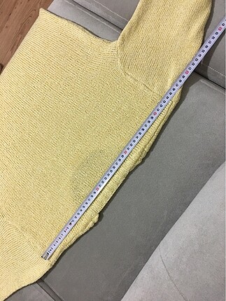 xl Beden sarı Renk El örgüsü tüylenme yapmaz uzun 75 cm Boy