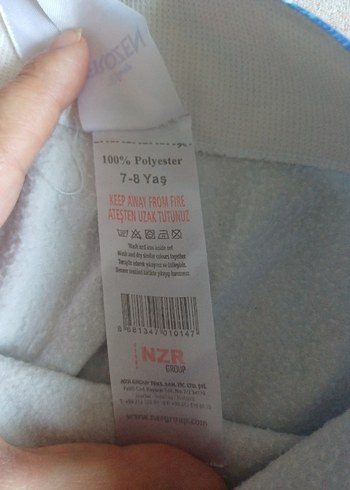 Kız Çocuk Mavi Baskılı Tayt - Görsel 4