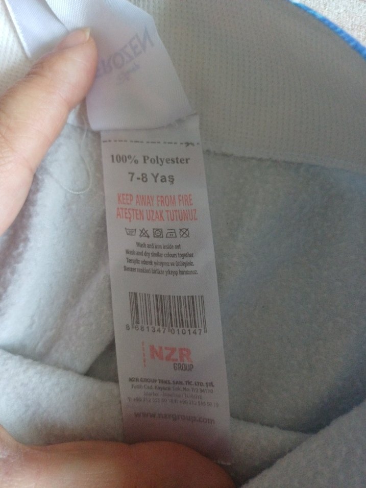 Kız Çocuk Mavi Baskılı Tayt - Görsel 4