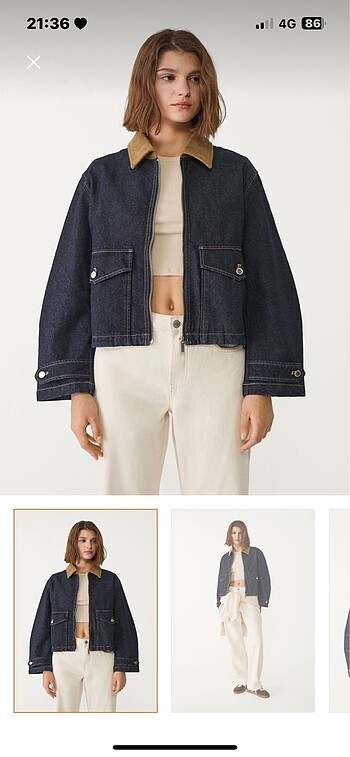 Stradivarius denim ceket
