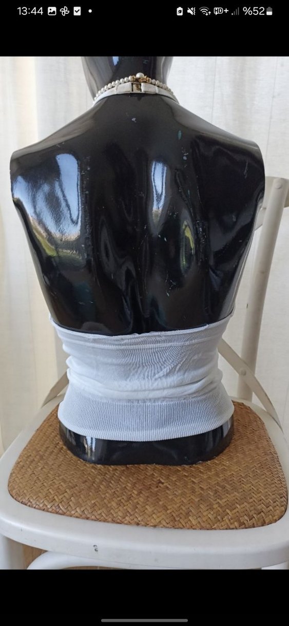 halter yaka bluz - Görsel 3