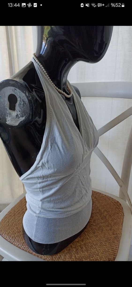 halter yaka bluz - Görsel 2