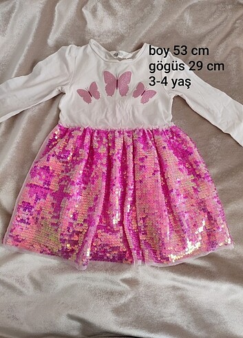 H&M Pullu elbise