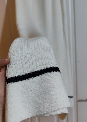 Beyaz Piliseli Uzun Kadın Etek - Görsel 3