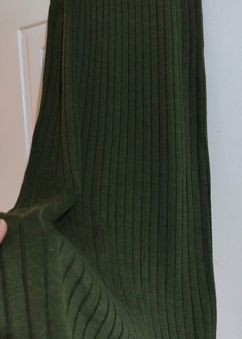 Kadın Uzun Piliseli Yün Etek - Haki - Görsel 3