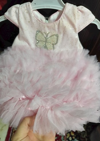 Kız Çocuk Pembe Fırfırlı Elbise - Görsel 5