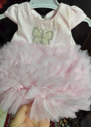 Kız Çocuk Pembe Fırfırlı Elbise - Görsel 6