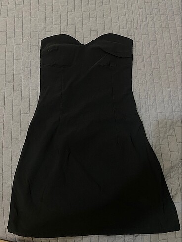 Bershka mini siyah elbise