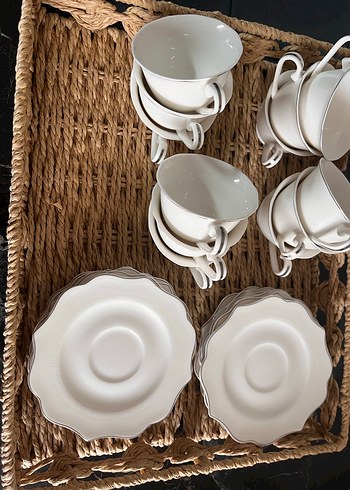 Schafer Beyaz  Kahve Fincanı Seti - Görsel 2